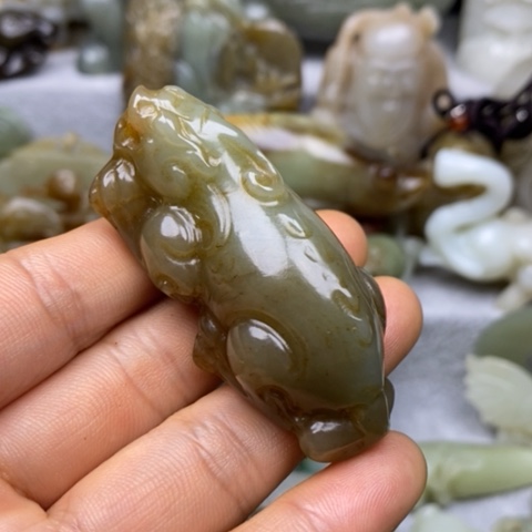 和田玉挂件把件摆件未镶嵌已*置