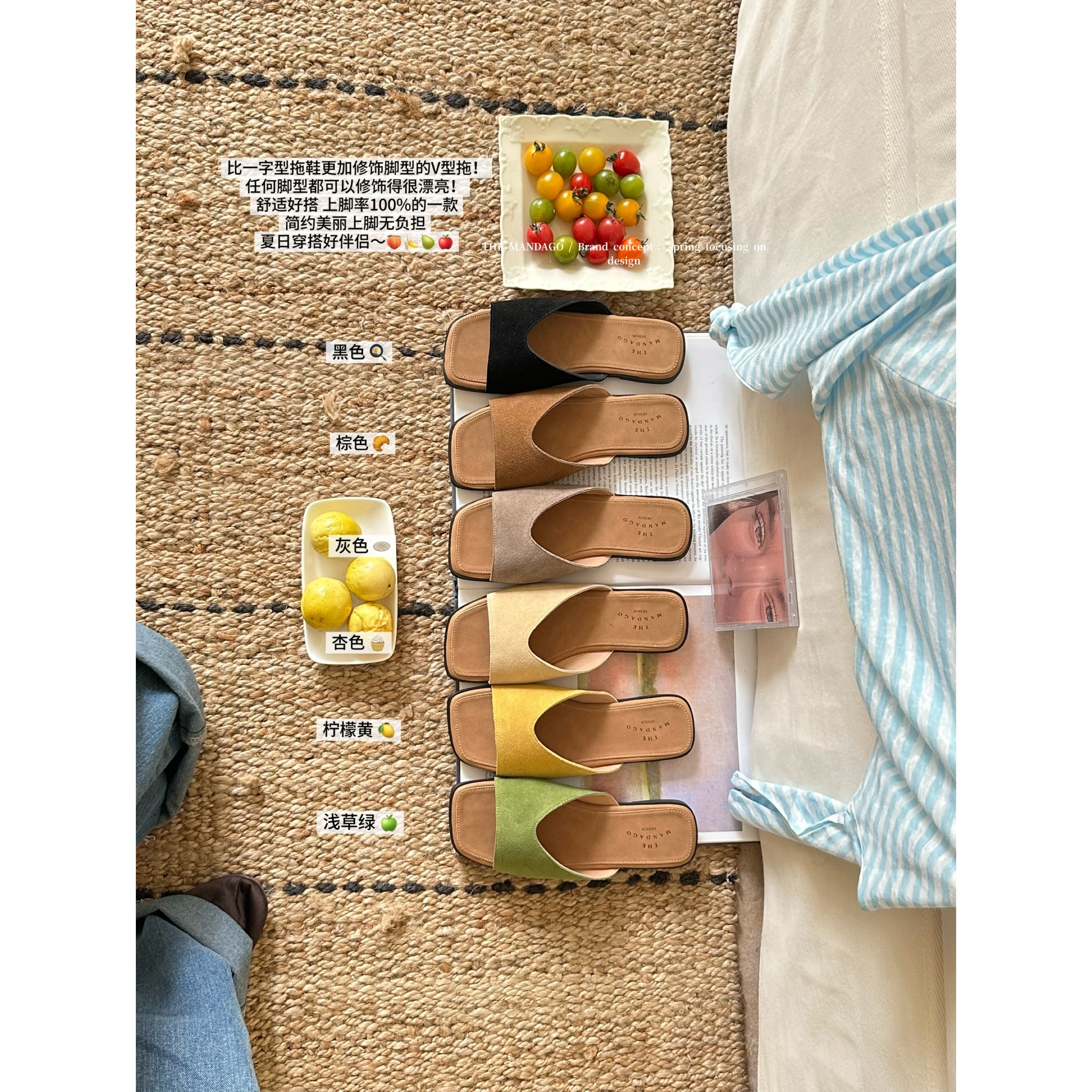 no退no换 鑫燃KIKI 真皮夏季韩版方头露趾凉拖鞋 N93-92 MDG