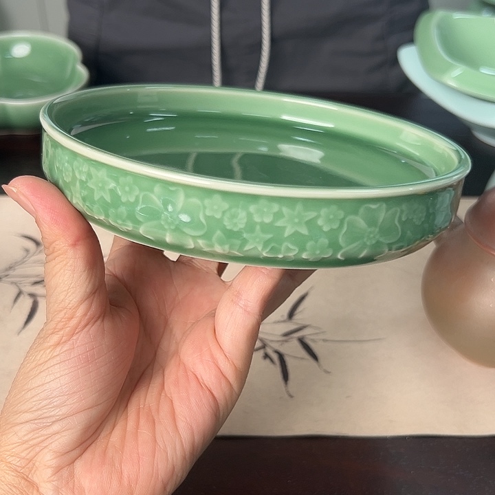 龙泉云间青瓷小米茶器
