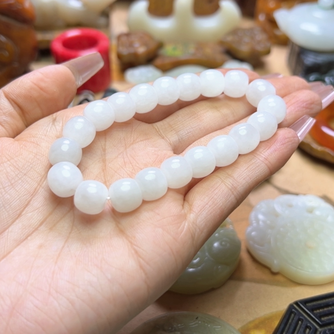 【闪购商品】蛇纹石玉颈饰未镶嵌