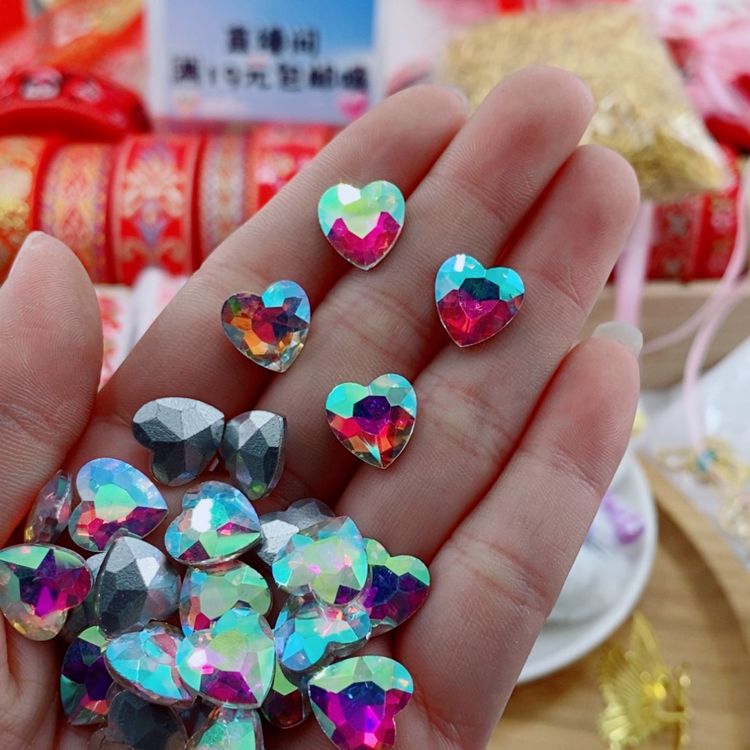 卡12爱心玻璃钻50个一份