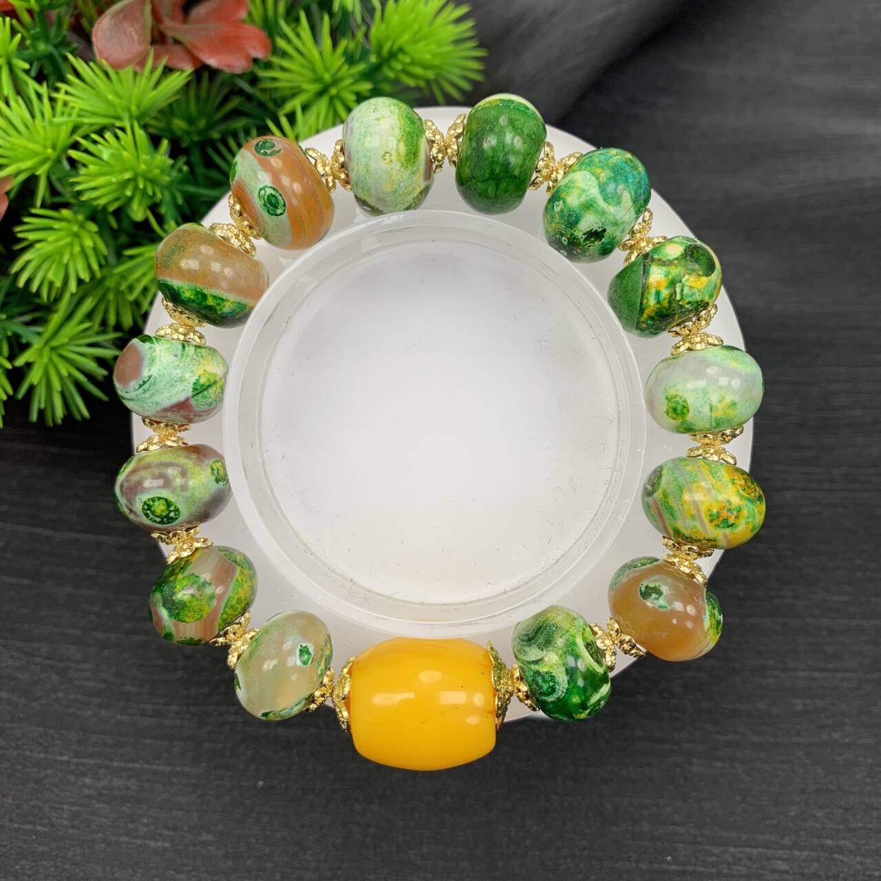 【小天总】TC17010天承妮佳老料甘文草灯笼手串(多样性发其一）