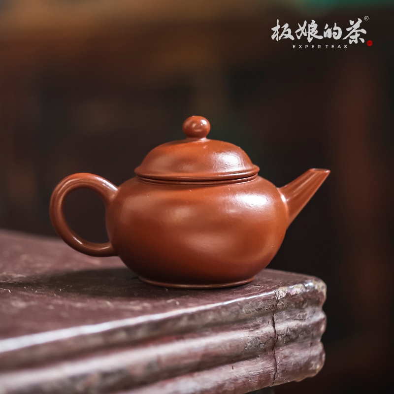 板娘的茶 宜兴全手工原矿朱泥水平紫砂壶小品壶茶壶煮泡器茶具