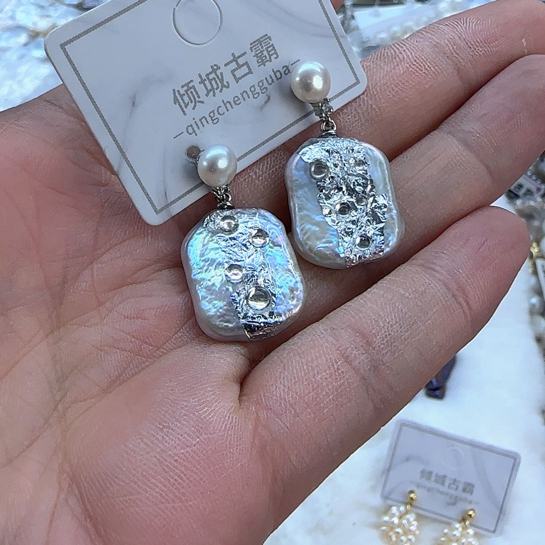 银S925镶嵌项链定制多样性发货发其一321淡水珍珠