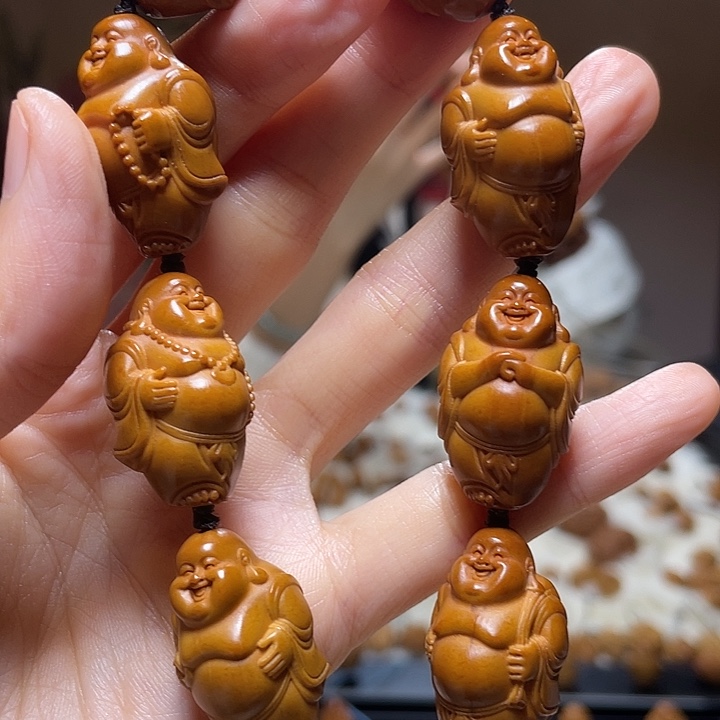 橄榄核手串/手链小金条