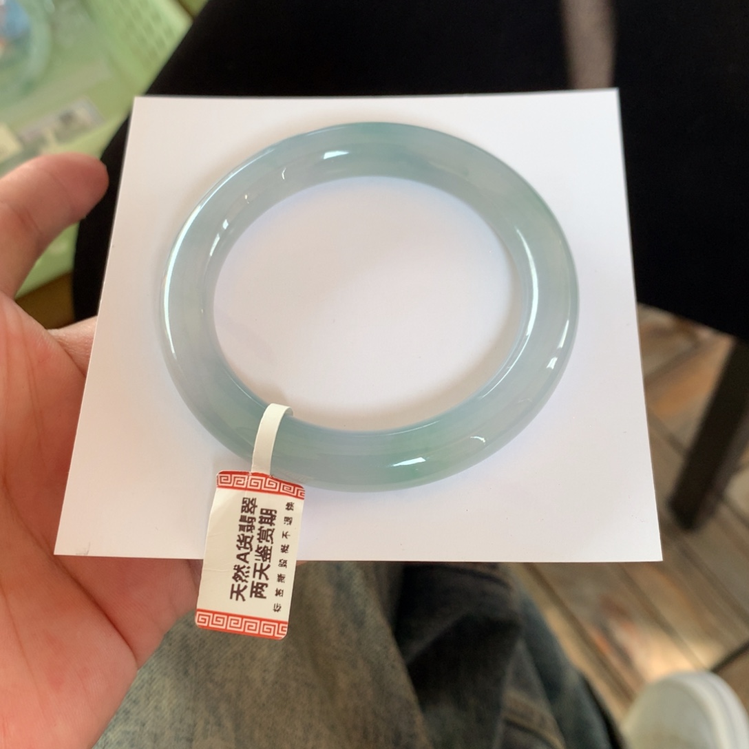 翡翠未镶嵌手镯28号53.5