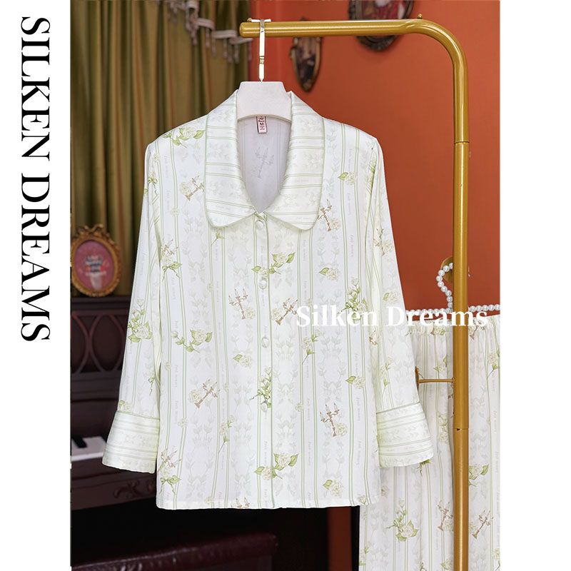 【青藤落款｜巴黎笺注】春秋时尚薄款可外穿睡衣家居服套装7