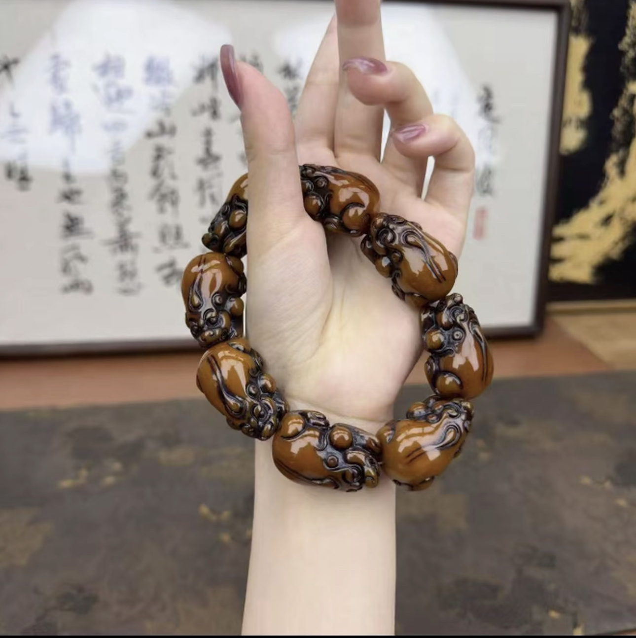 精美貔貅手串 D916精美手串B 高端文玩手串手串 挂件高 -（无礼盒）