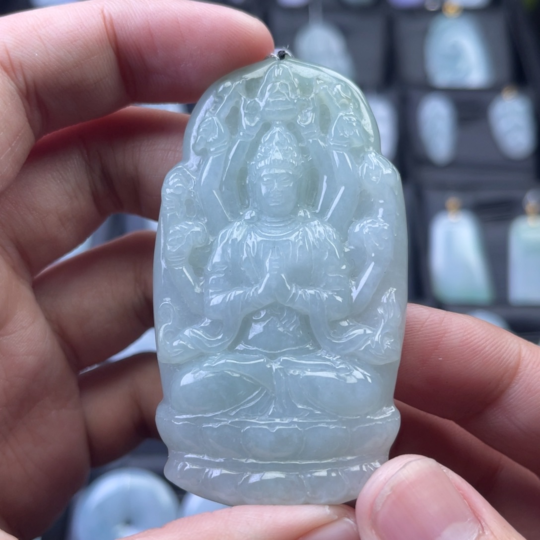 翡翠未镶嵌颈饰320