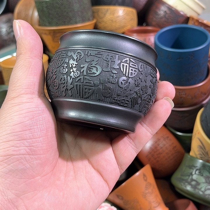 茶杯紫砂全手工紫砂主人杯