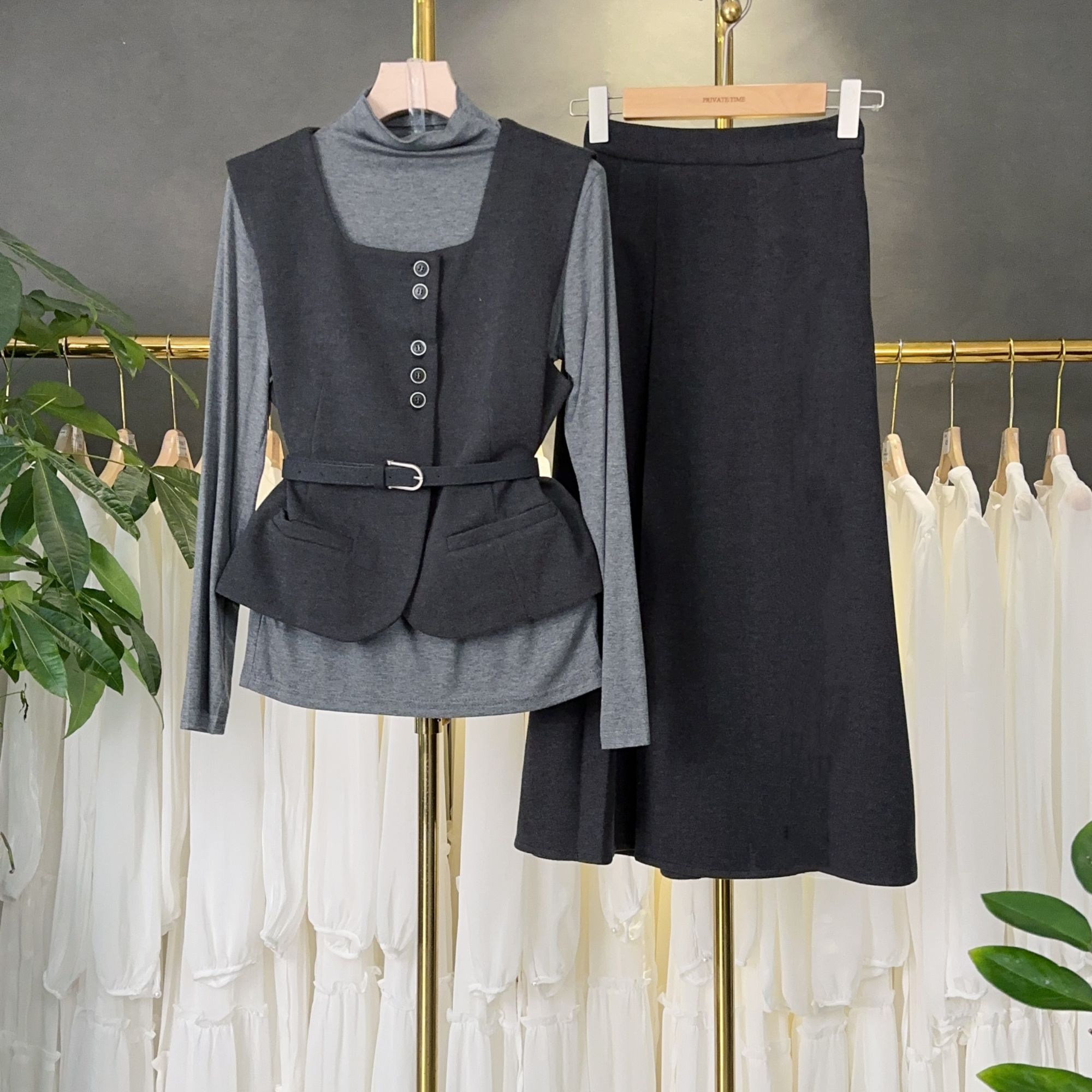 【RG2786】2025年新款时尚气质百搭减龄显瘦休闲套装