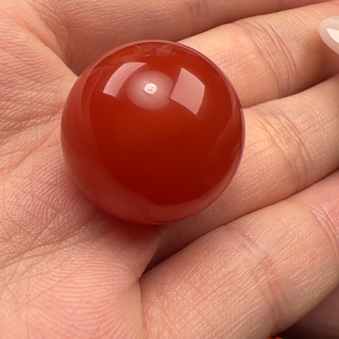 南红玛瑙未镶嵌圆珠20mm