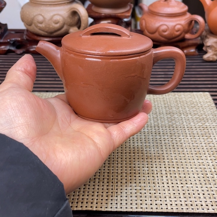 紫砂茶壶小*月汉瓦紫泥