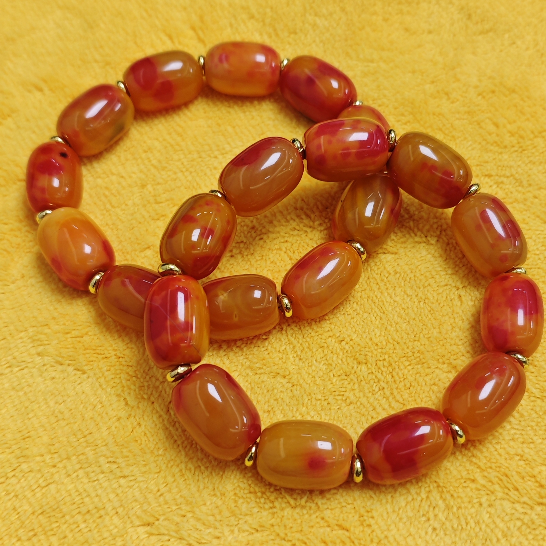 牛黄玉桶珠手串124(多样性发)(拍一发一)