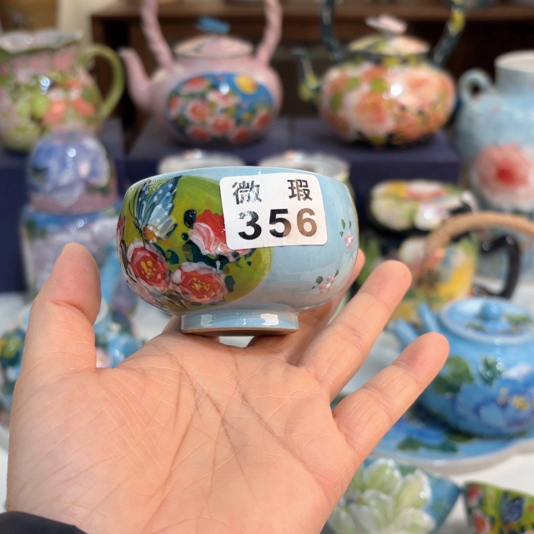 景德镇手绘高温釉下彩陶瓷茶具