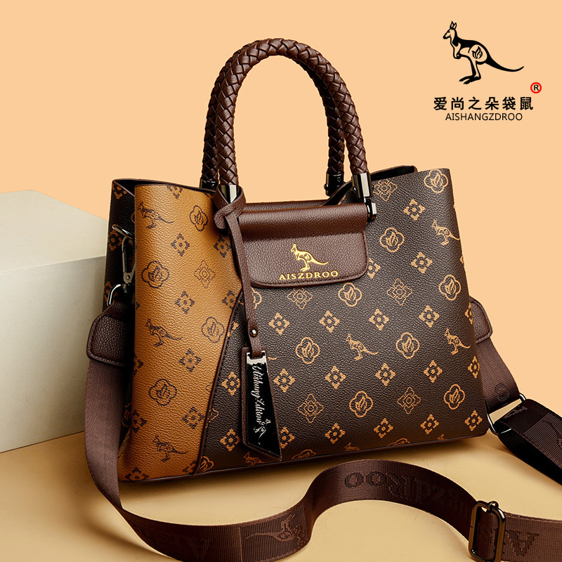 2025新款女士妈妈手提包包女简约时尚大气单肩包中年斜挎包