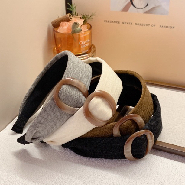 秋冬美拉德发箍女发卡高级感高颅顶洗脸不勒头复古头箍女洗脸头箍