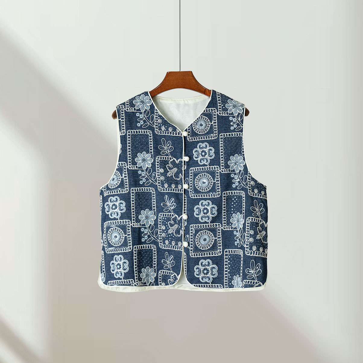 [蓝韵]2025新中式国风开衫外套上衣3040