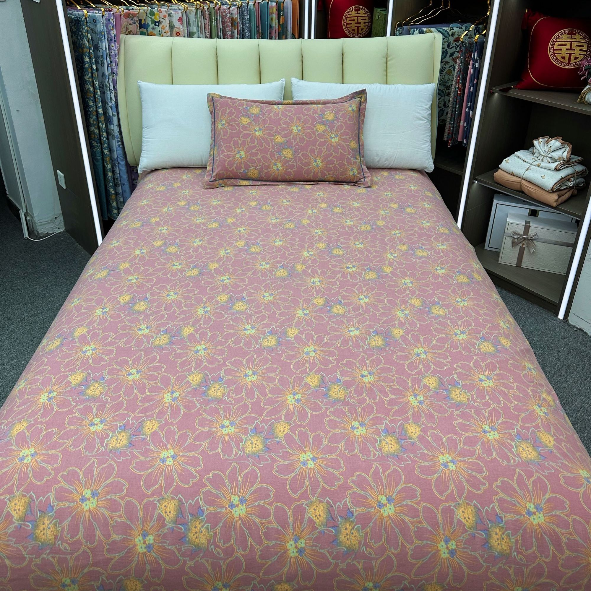 精品双层纱床单--紫韵 220*240