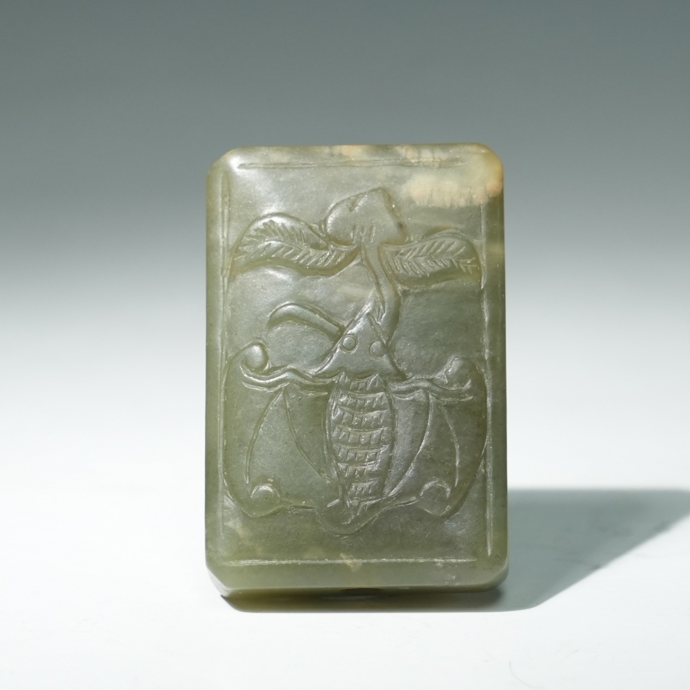 lot12225 清代 青玉福寿坠