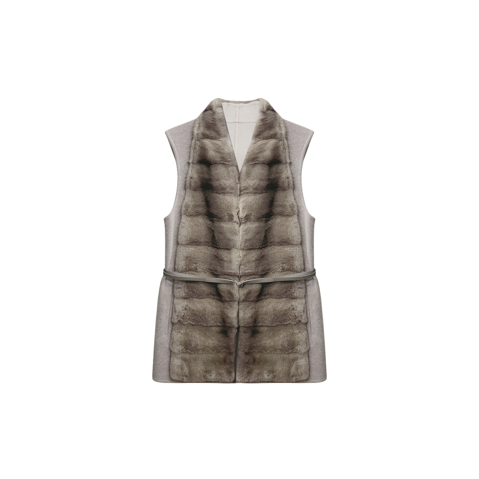 CLOTHING/墨含高奢时尚潮流气质优雅贵气舒适百搭水貂马夹D.CO207