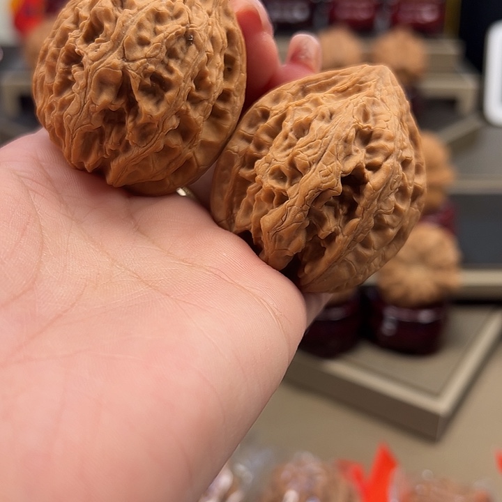 文玩核桃把件43 大 沽石 h-015