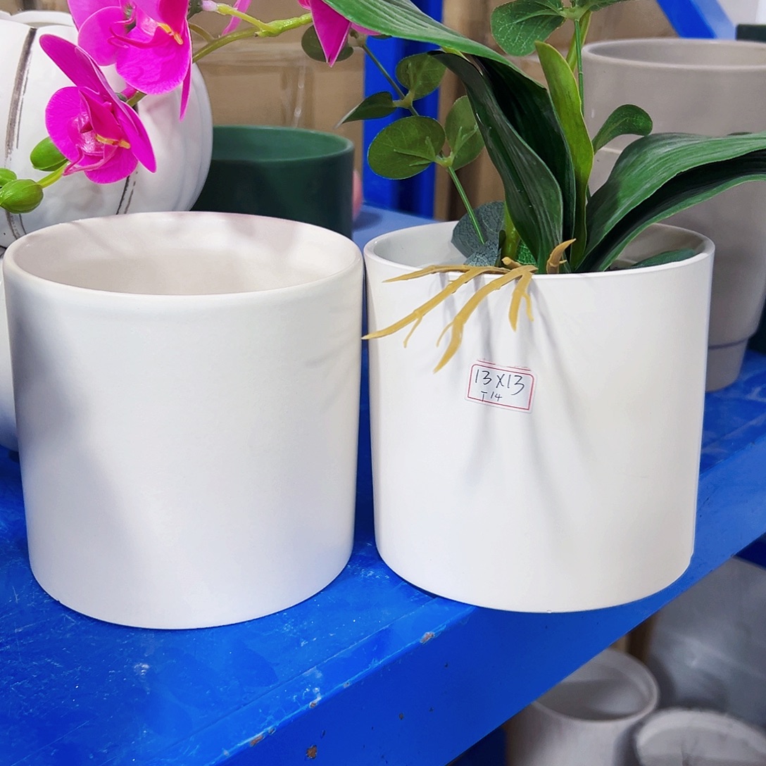 有孔外贸尾单陶瓷花盆凑单10米包邮