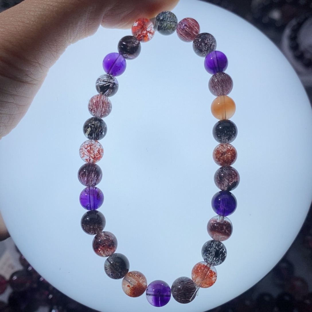 水晶手串未镶嵌手链6.9mm