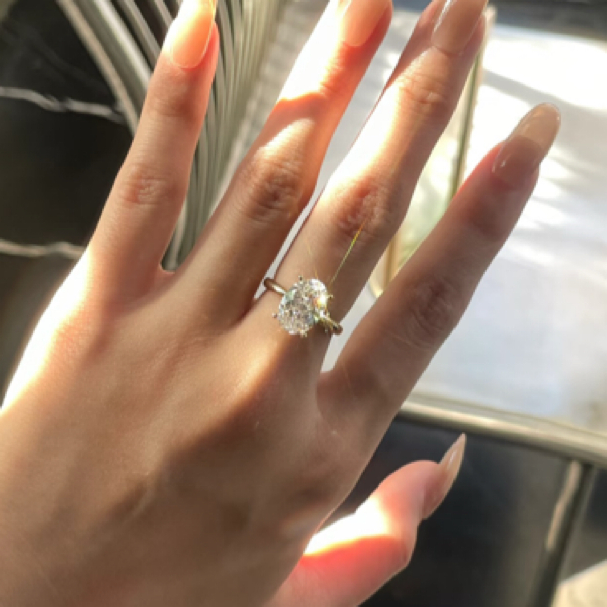 实验室培育钻石椭圆异形钻戒 叠戴排戒 18k金培育钻戒求婚订婚