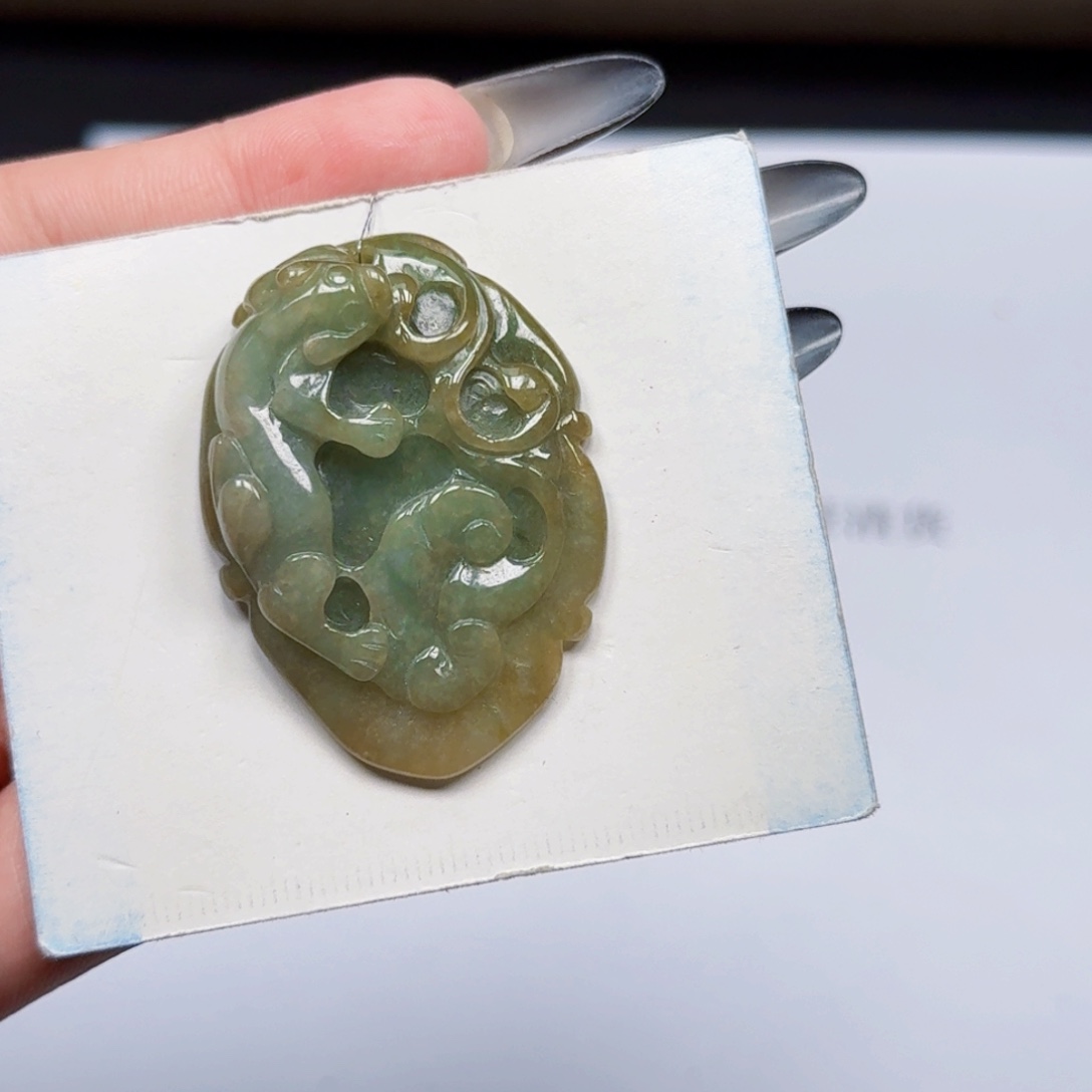 翡翠未镶嵌挂件翡翠