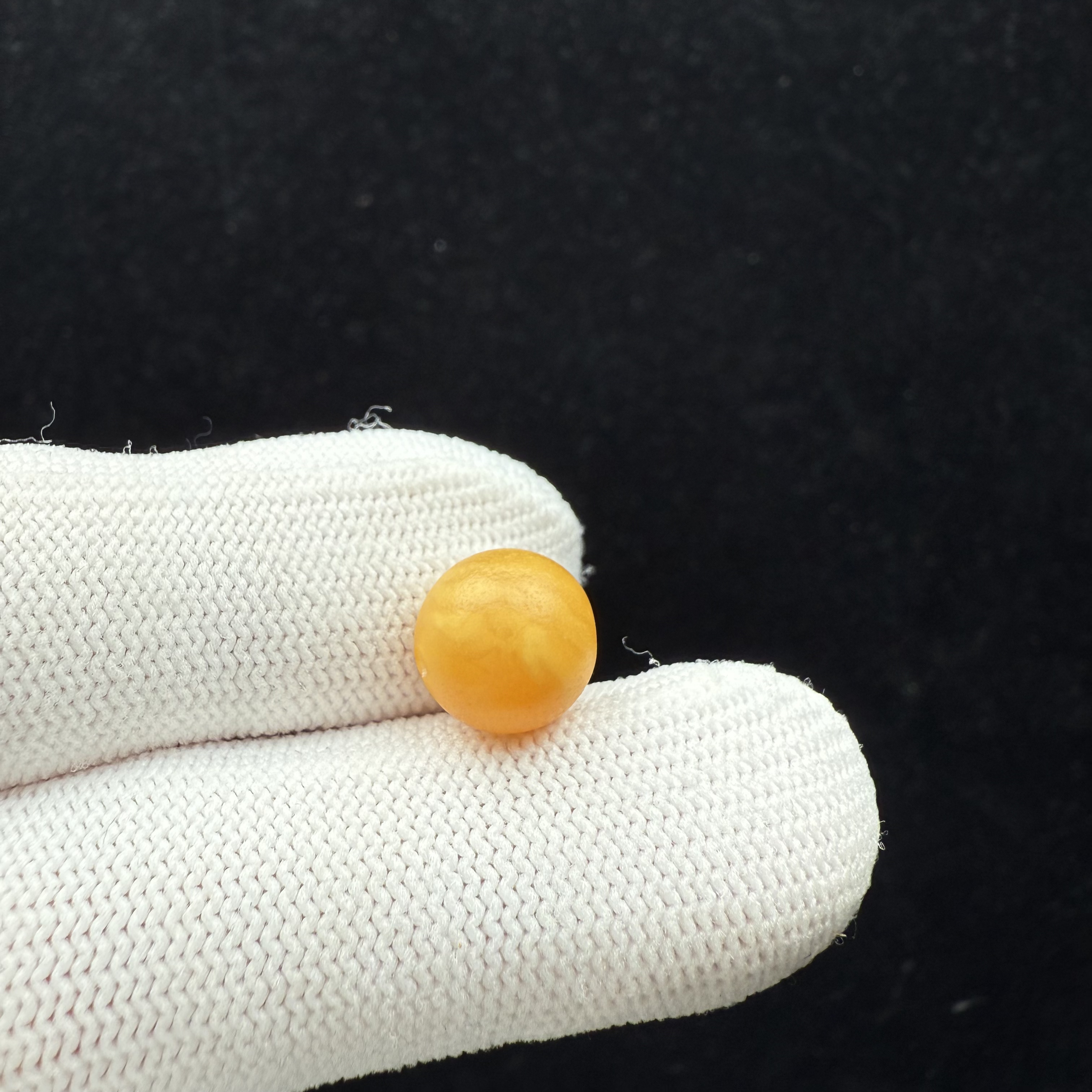 A1480天然原矿蜜蜡 圆珠单珠10.5mm支持复检假一罚十