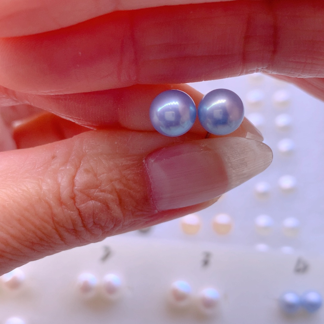 淡水珍珠合金耳饰