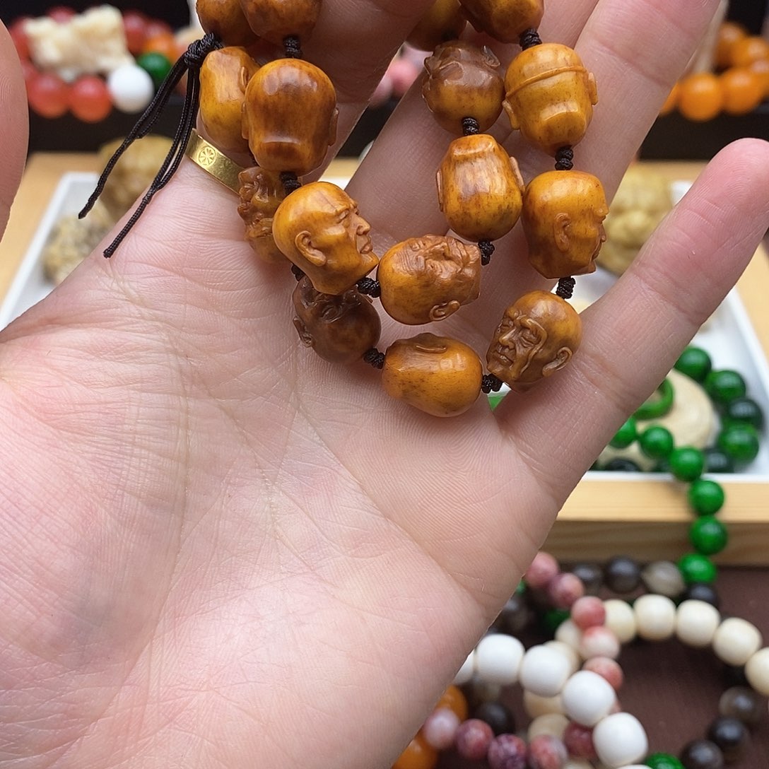 驼骨手串/手链老灵骨十八罗汉