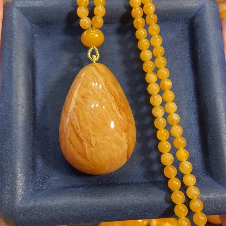 蜜蜡颈饰未镶嵌蜜蜡