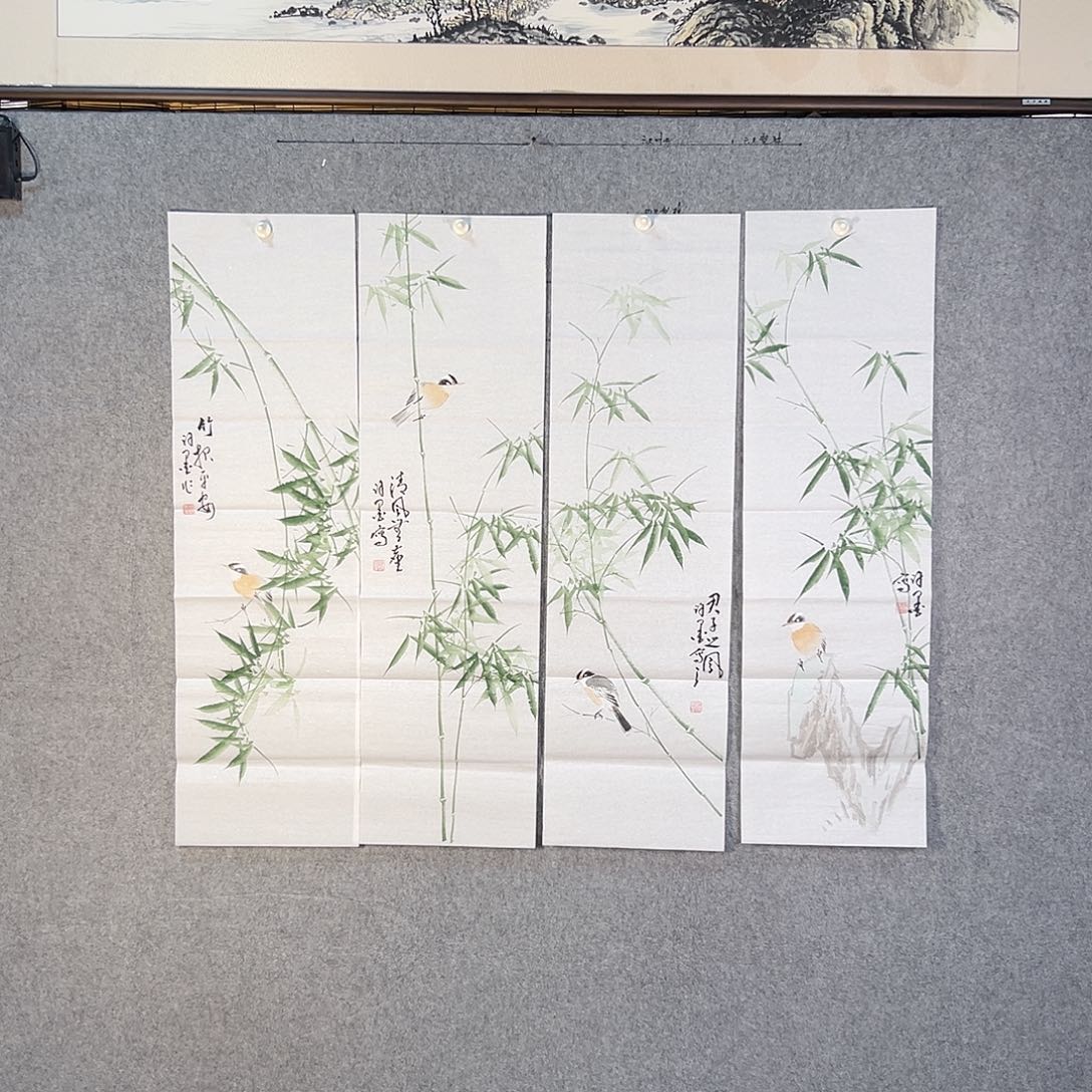 国画621 牡丹等花卉图案装饰图案为