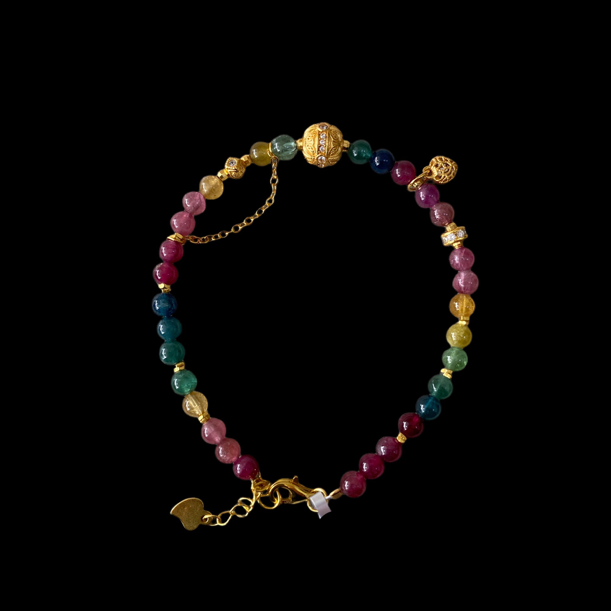 N1706碧玺手链多样性发一