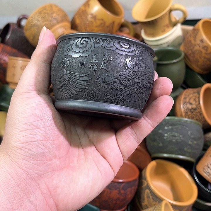 茶杯紫砂全手工紫砂主人杯 