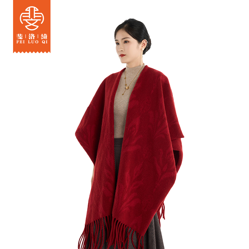 新款披肩围脖时尚百搭女士高档秋冬经典韩版复古长款格纹