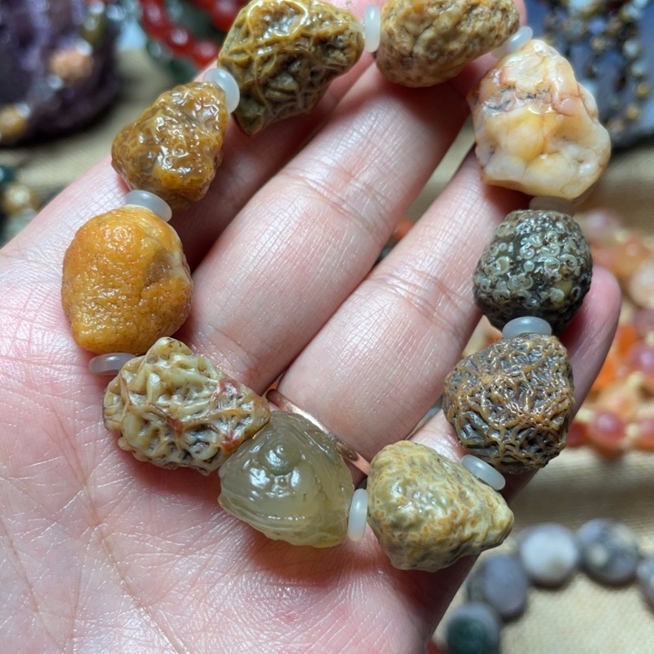 玛瑙/玉髓未镶嵌手链