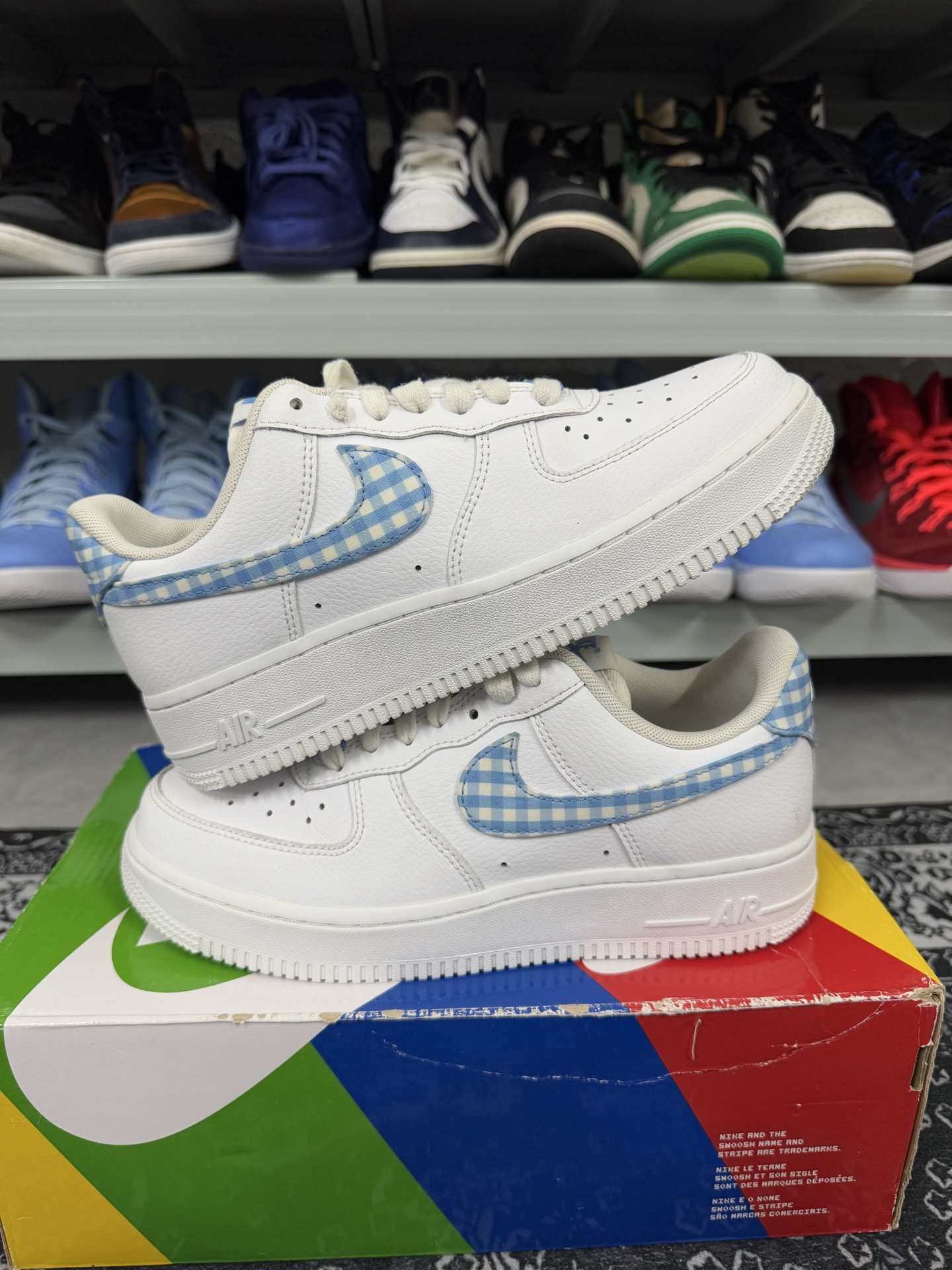 95新 maje 38.5码/af1纯白牛仔休闲鞋/二手正品
