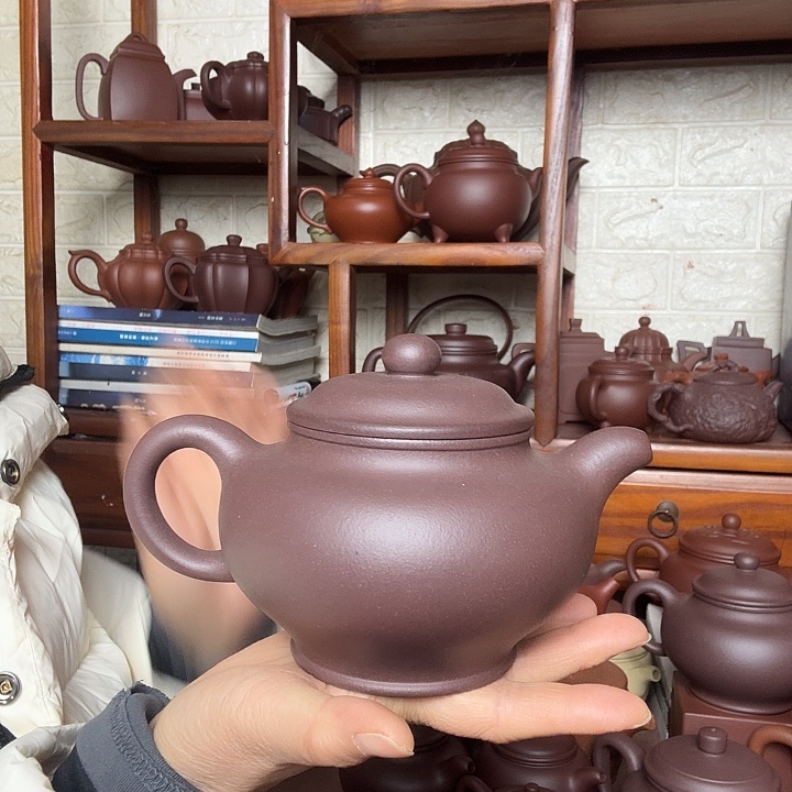 紫砂茶壶掇只500cc天青精工半手工