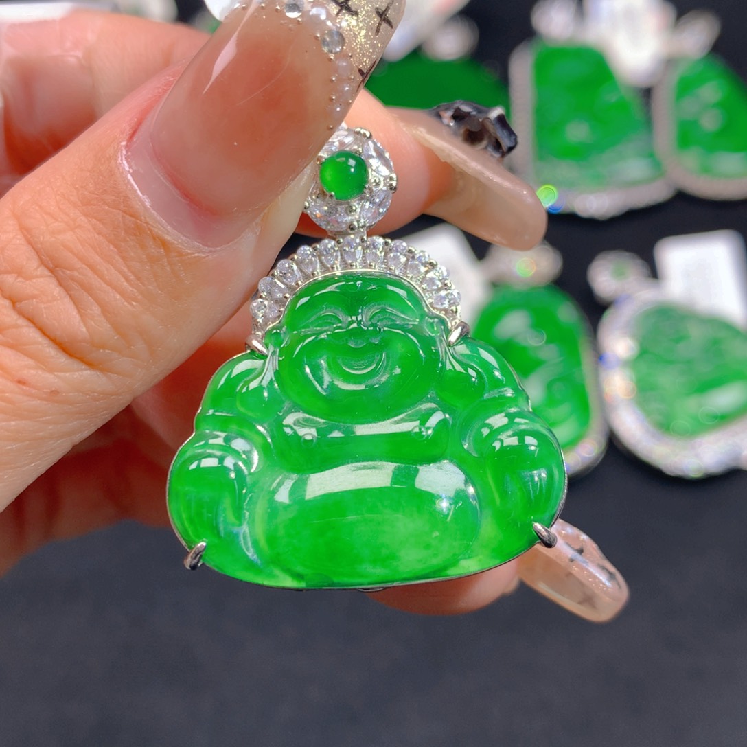 翡翠颈饰银S925镶嵌1111111111