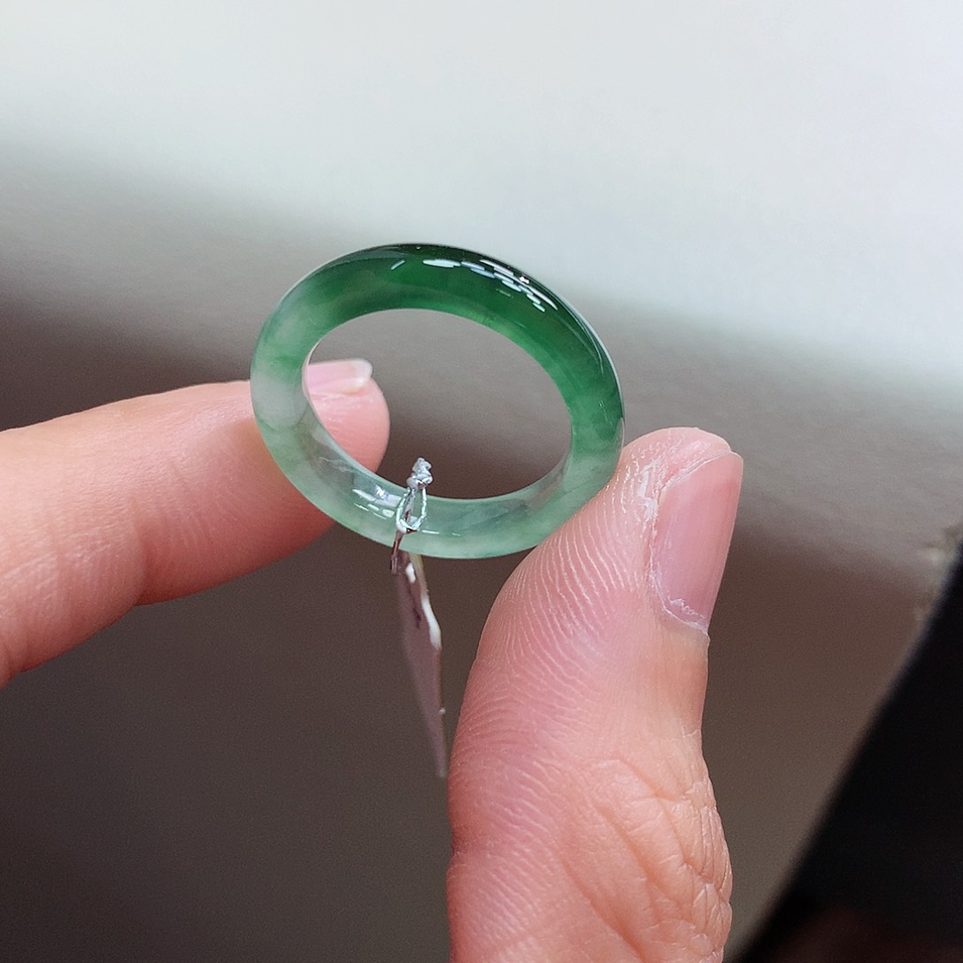 未镶嵌戒指翡翠13-14号