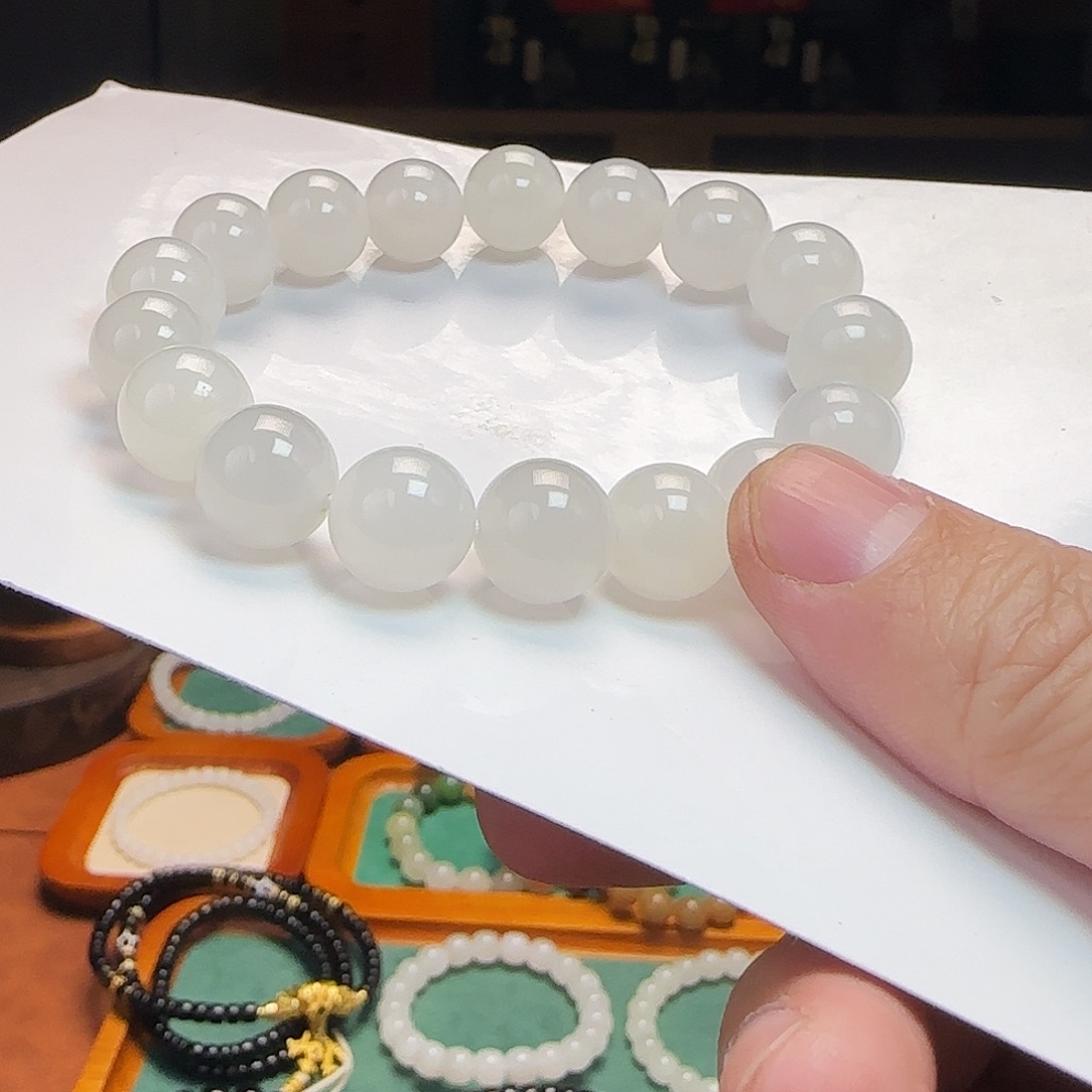 和田玉未镶嵌手链