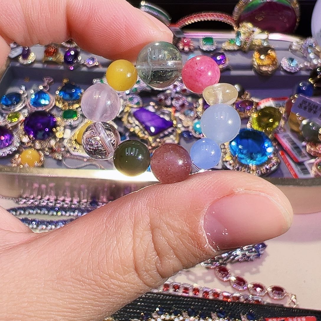 未镶嵌戒指水晶多宝