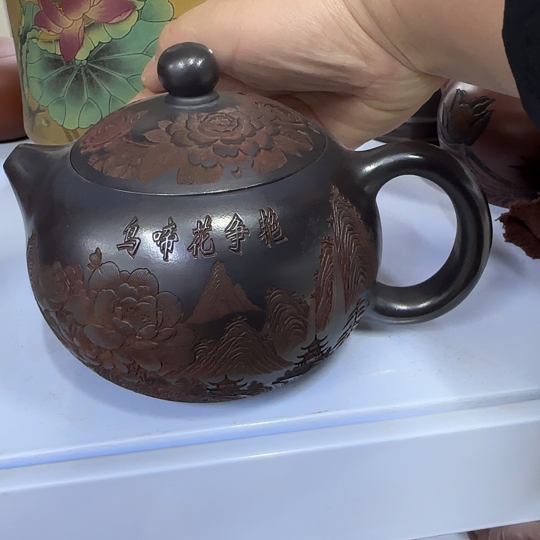 茶壶紫砂宜兴紫砂壶瑕疵处理