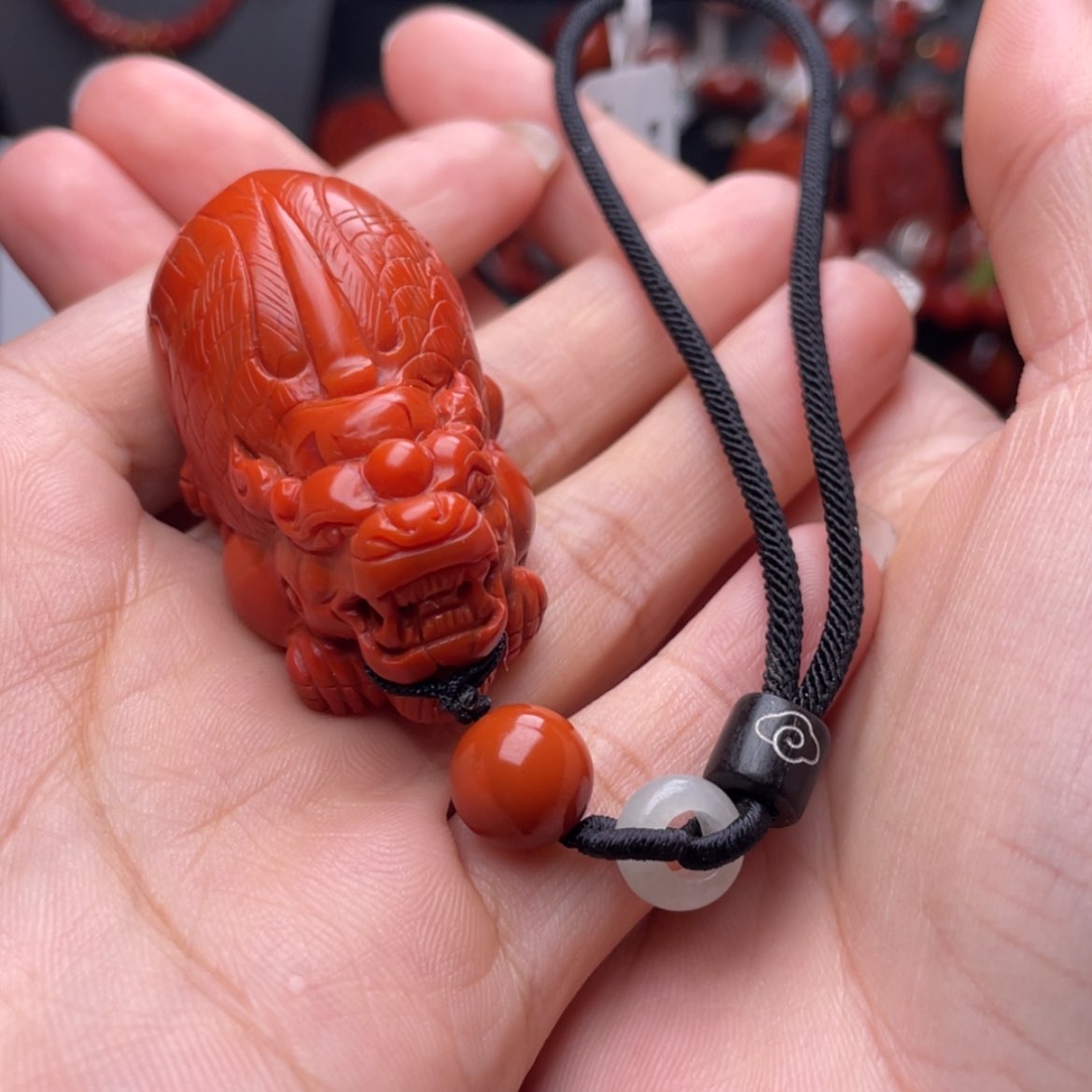 【闪购商品】南红玛瑙招财貔貅未镶嵌如*?