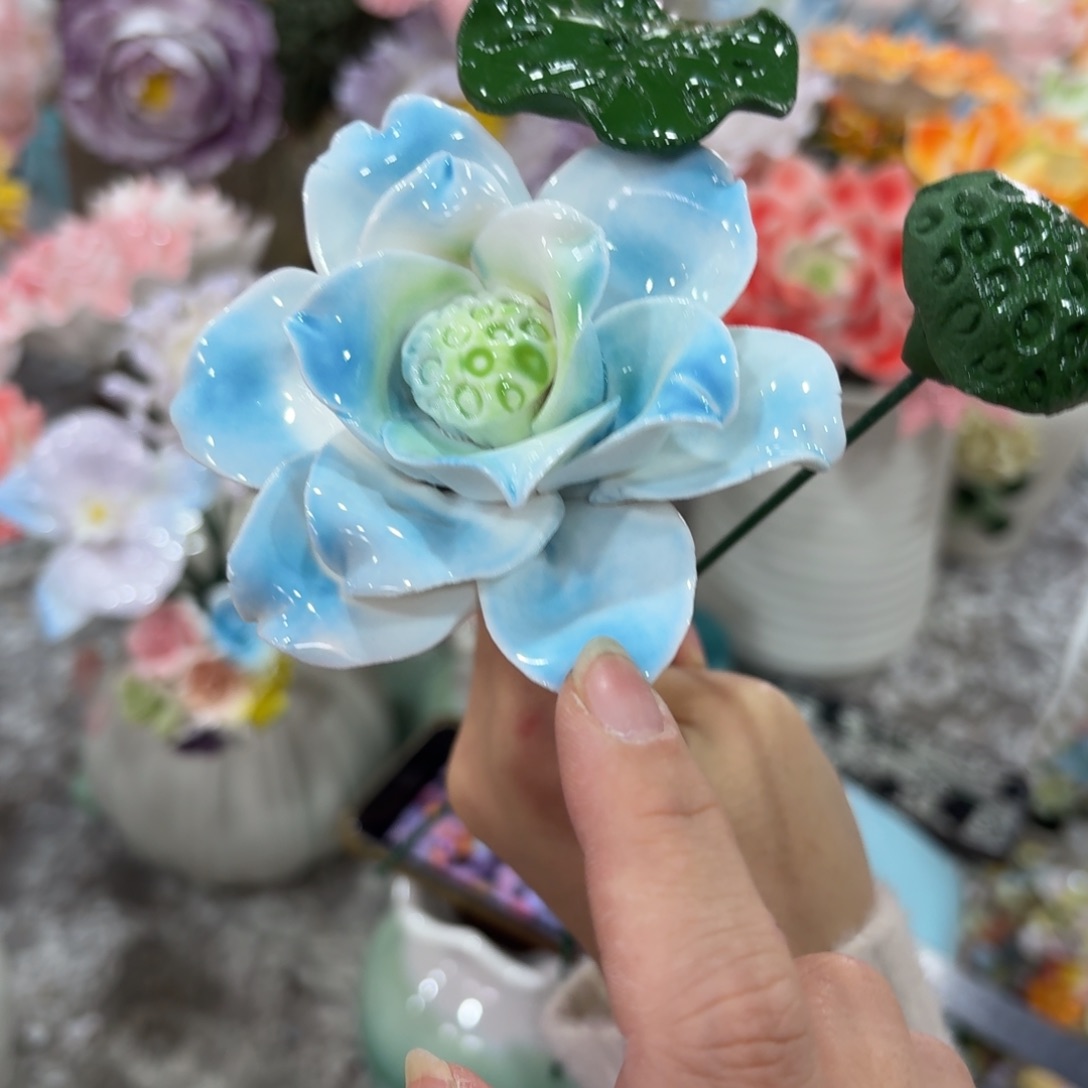 陶瓷花拍满20元发货，退款的拉黑