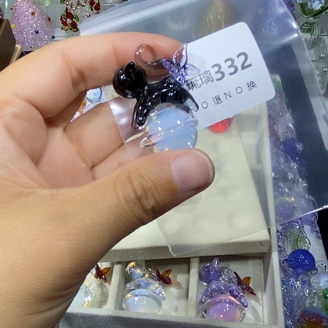 水****颈饰玻璃332星球猫一个
