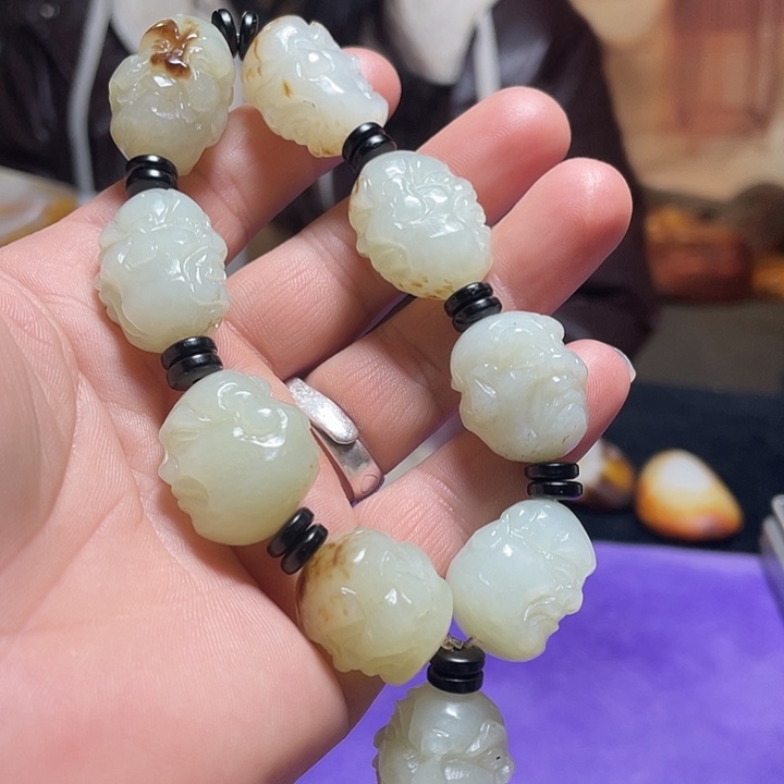 和田玉（糖玉）未镶嵌车挂